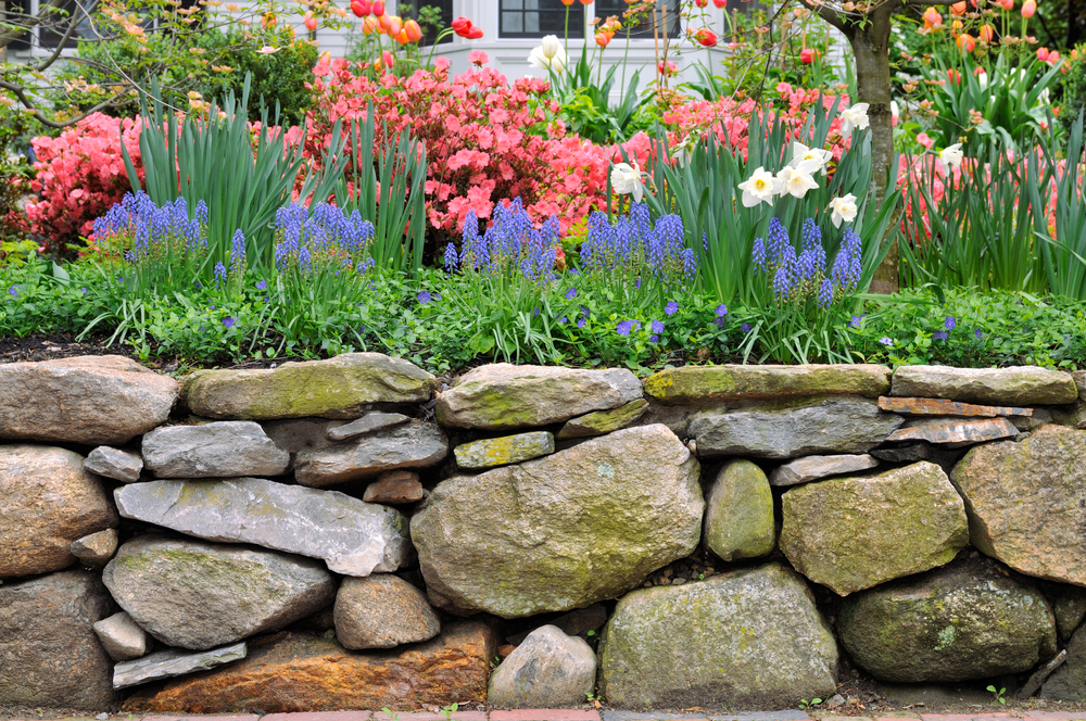 Wall Design With Large Rocks